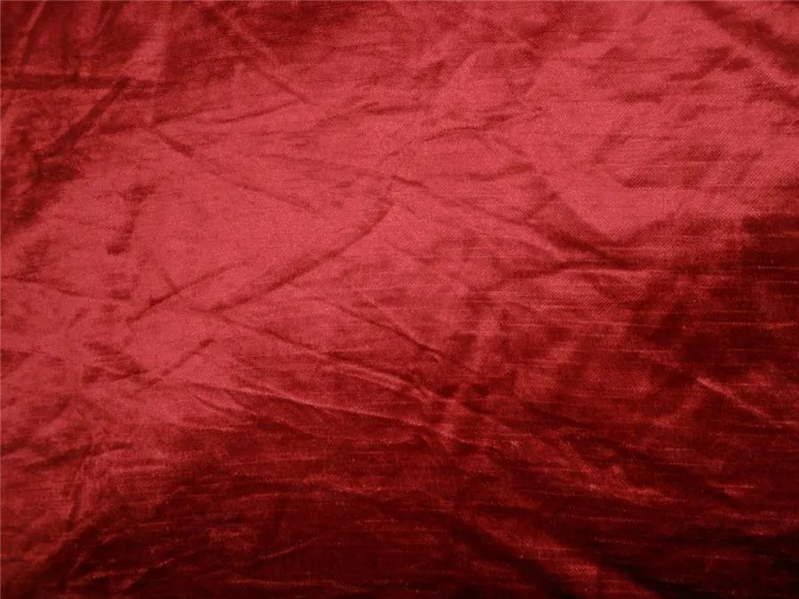 100% Cotton Velvet Blood Red Fabric 54" wide [6323]