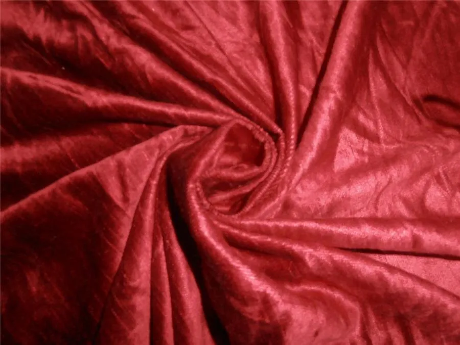 100% Cotton Velvet Blood Red Fabric 54" wide [6323]