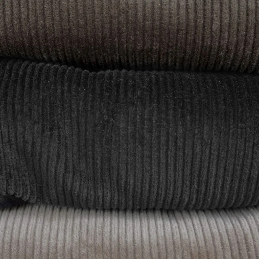 8 Wale Luxury Italian Corduroy Pant in Charcoal, Size 40 (Milan Double Reverse Pleat) by Berle
