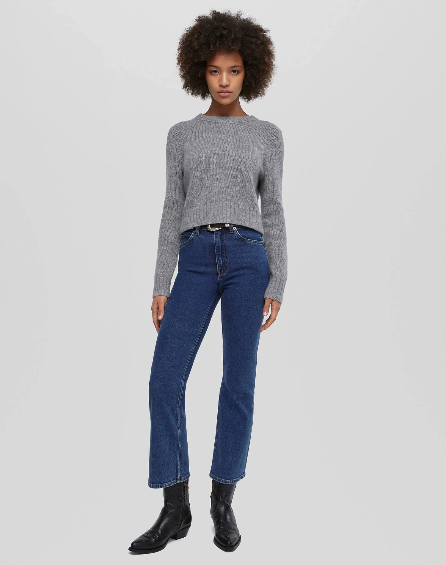 Baby Crew Pullover - Grey Heather