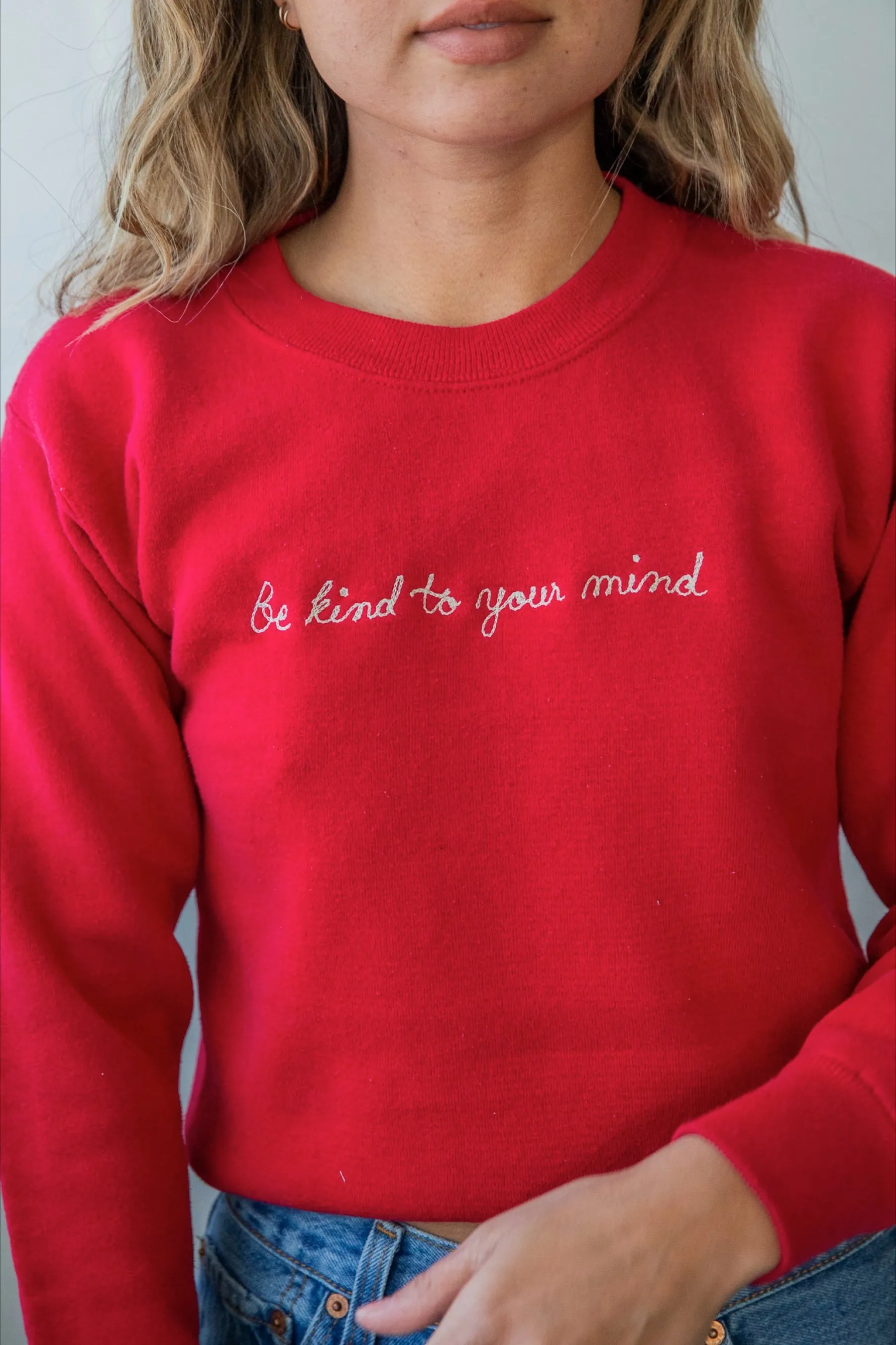 Ceremony Chainstitch X Prism Cherry Be Kind To Your Mind Sweatshirt