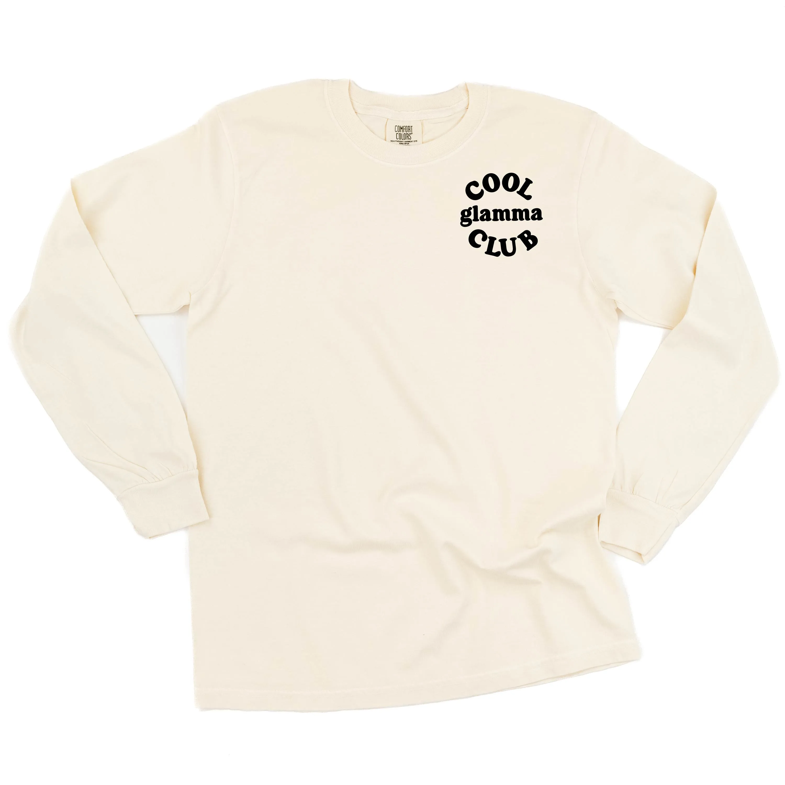 COOL Glamma CLUB - Pocket Design - LONG SLEEVE COMFORT COLORS TEE