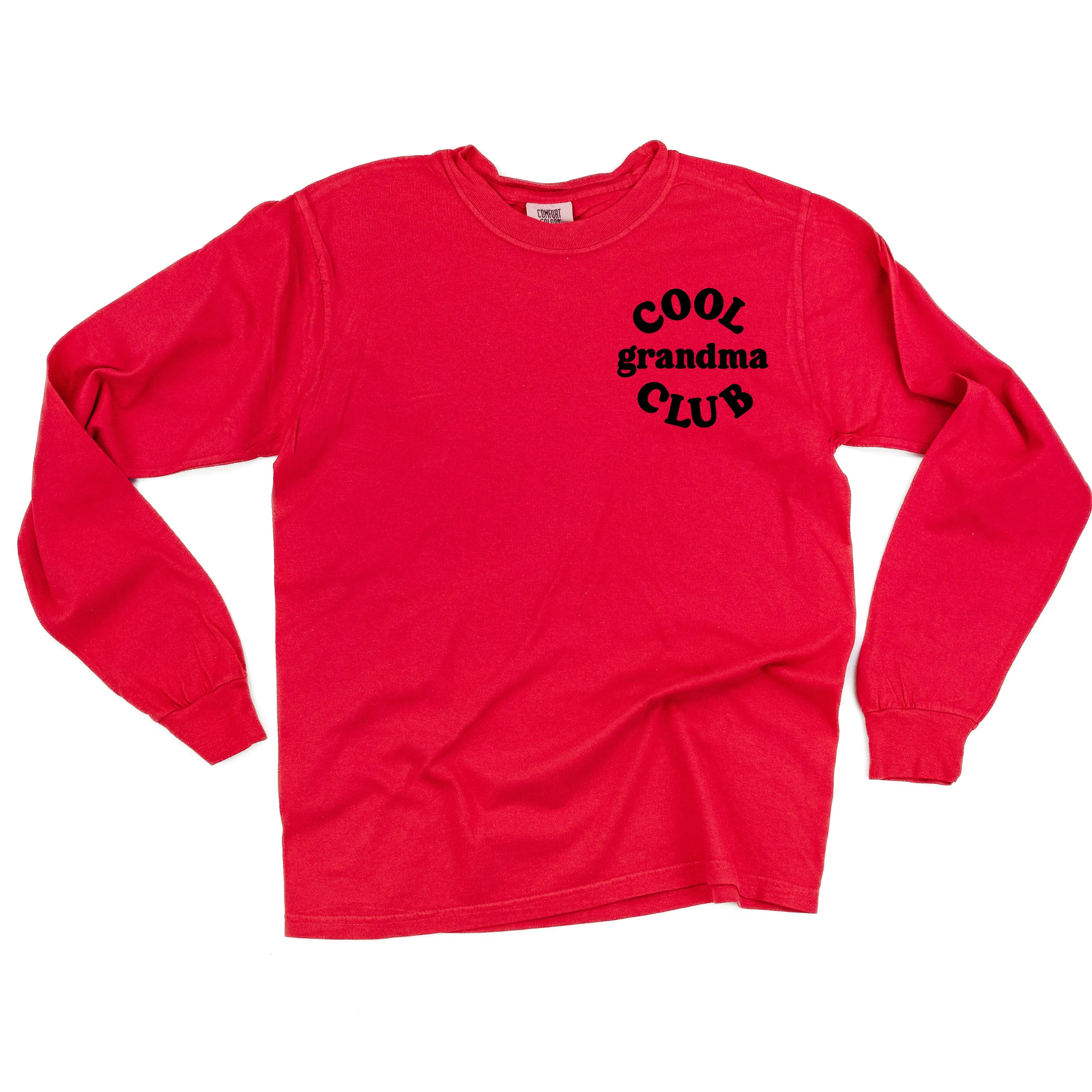 COOL Grandma CLUB - Pocket Design - LONG SLEEVE COMFORT COLORS TEE