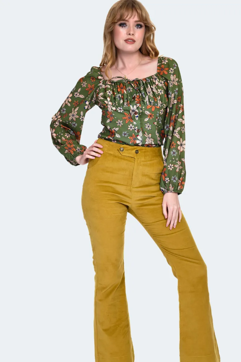 Corduroy Flare Pants-FINAL SALE