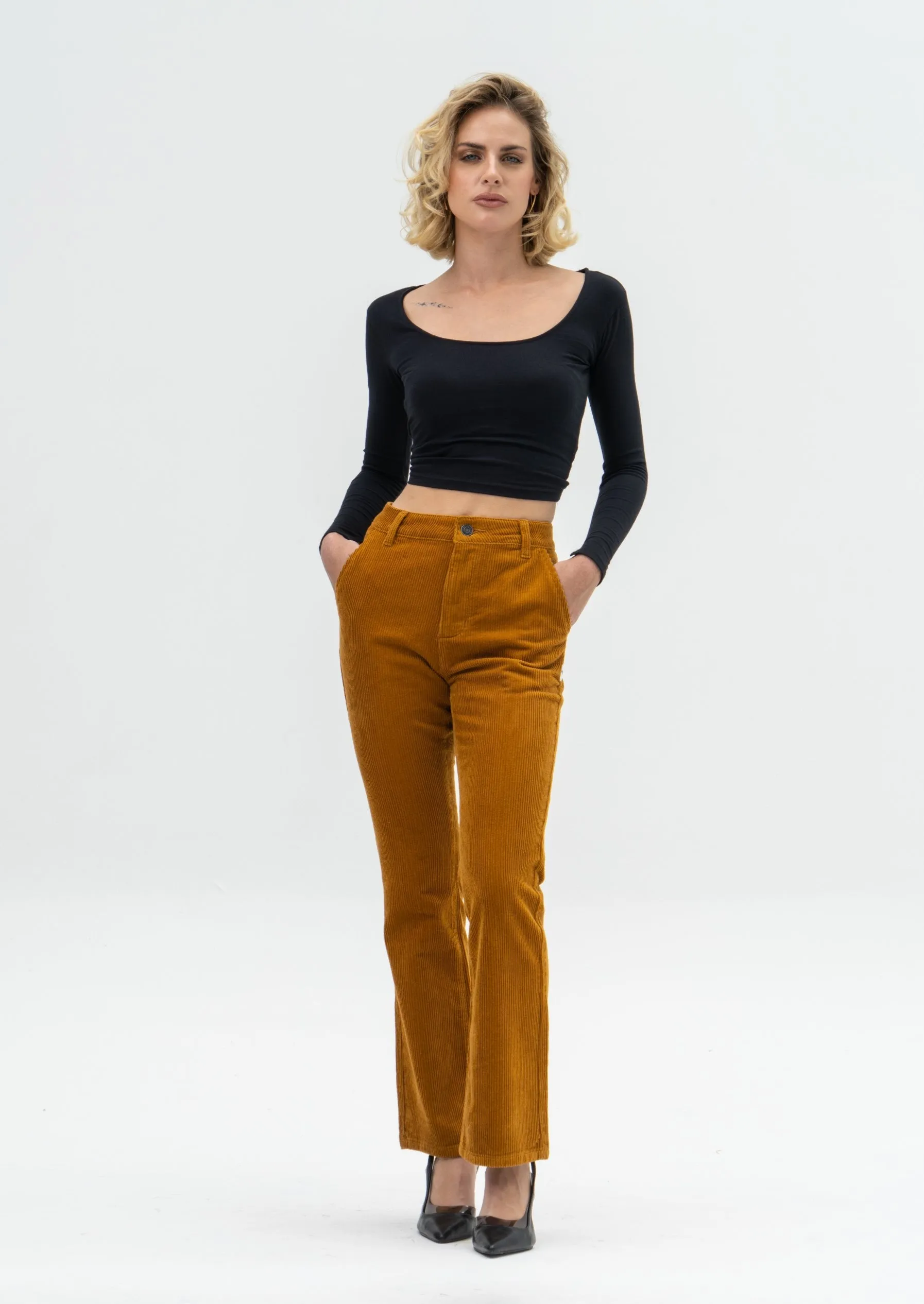 Corduroy Flare Pants