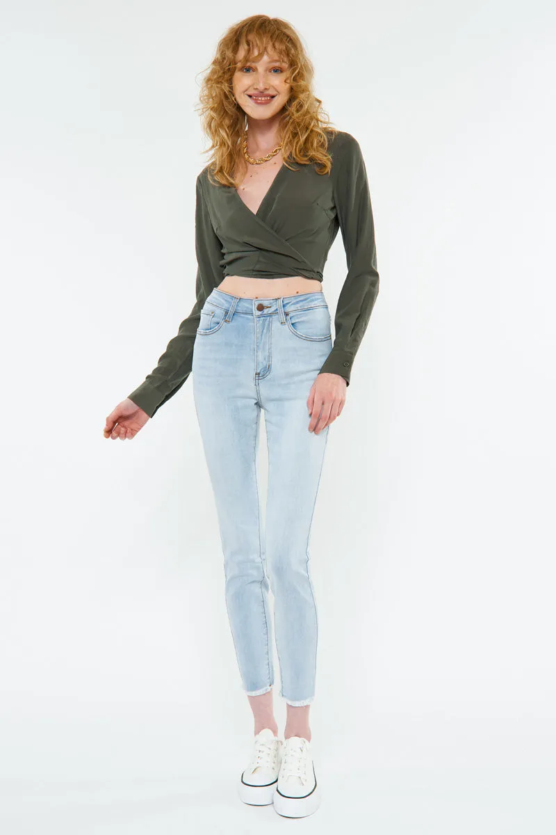 Diane High Rise Ankle Skinny Jeans