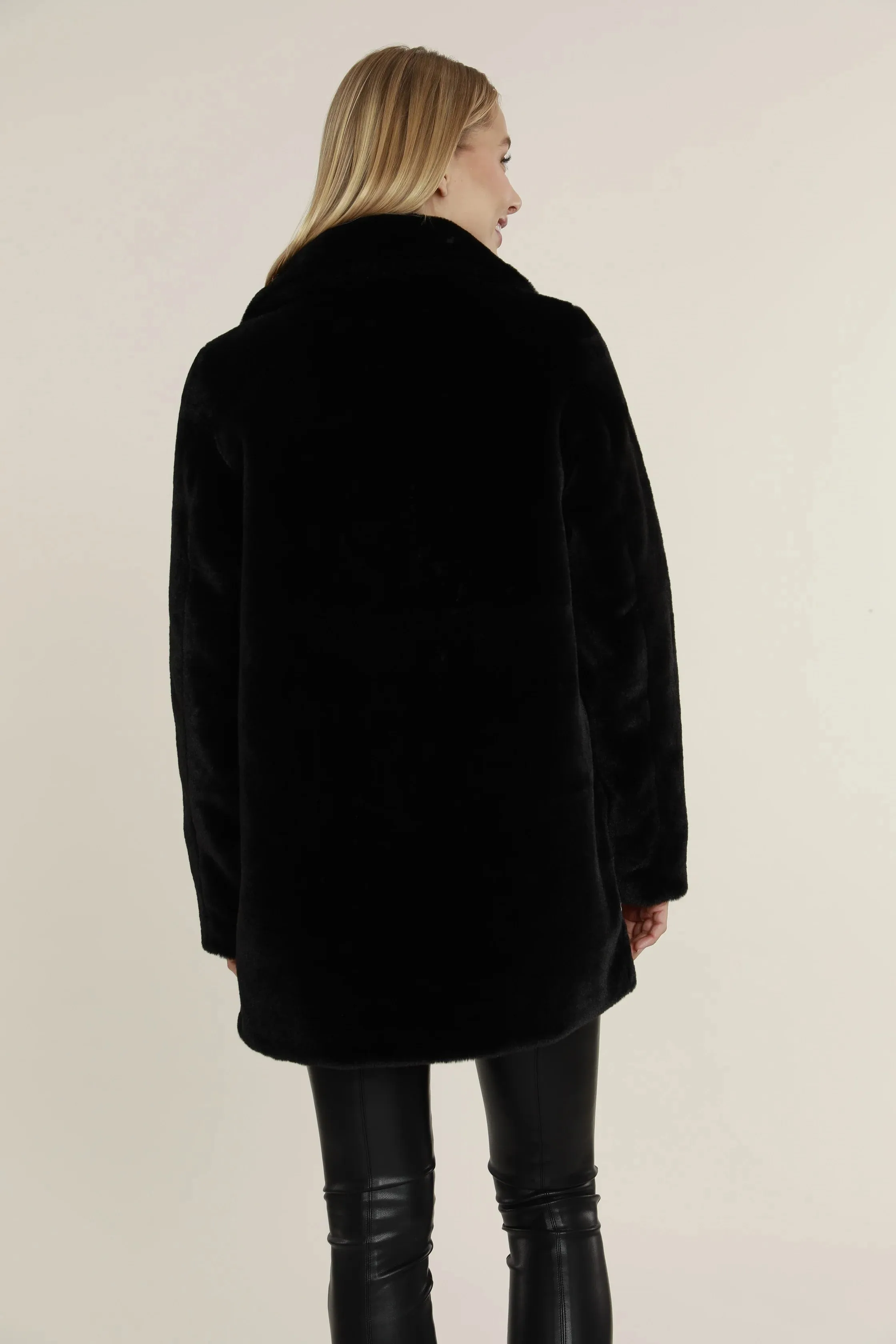 Dolce Cabo Mid Length Faux Fur Jacket 74871