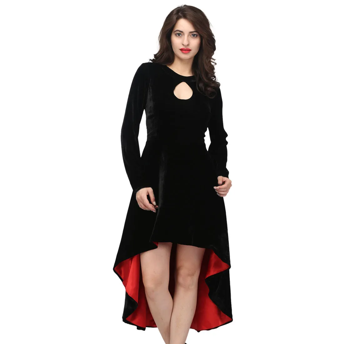 Fabiola Black & Red Gothic Dress