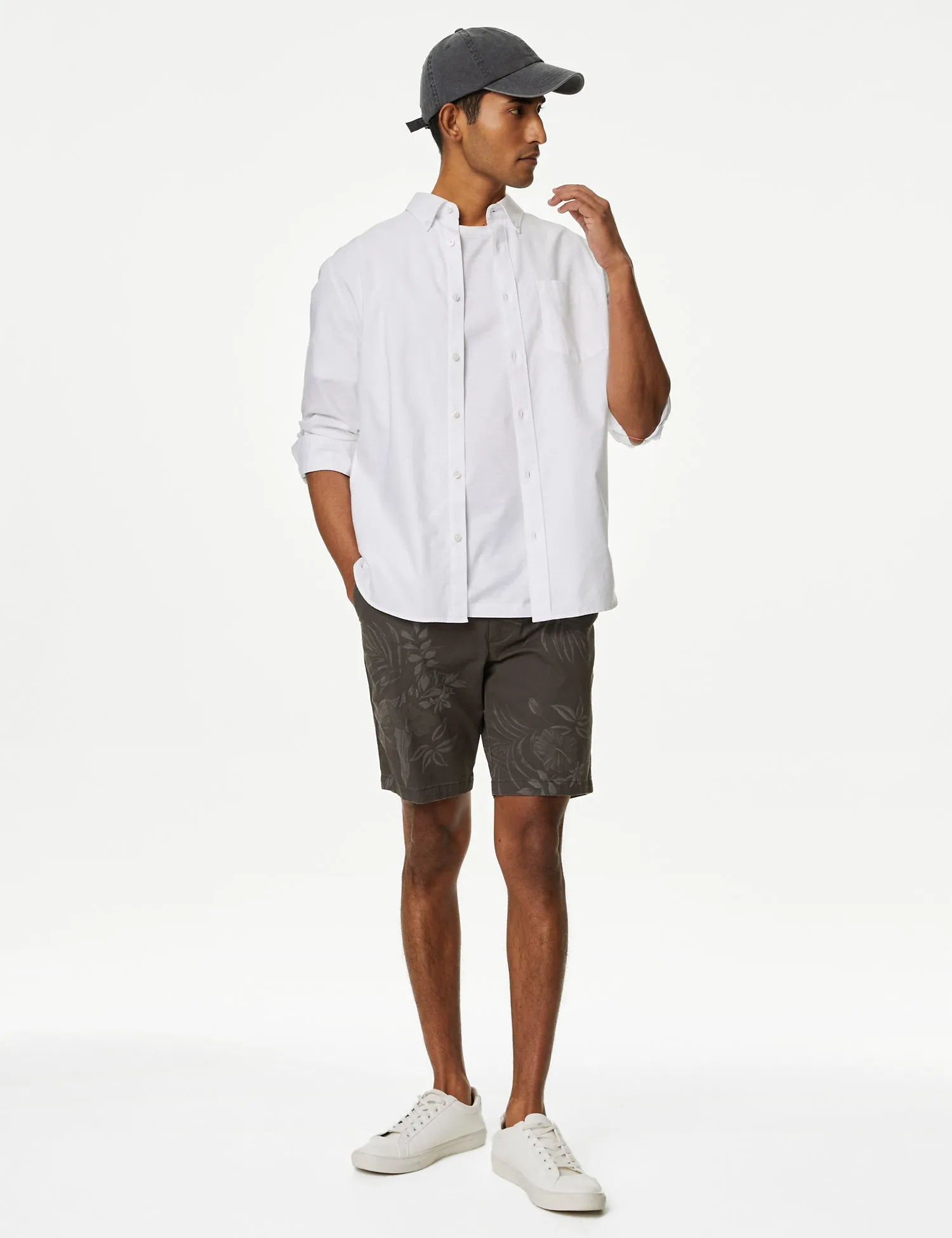 Floral Stretch Chino Shorts