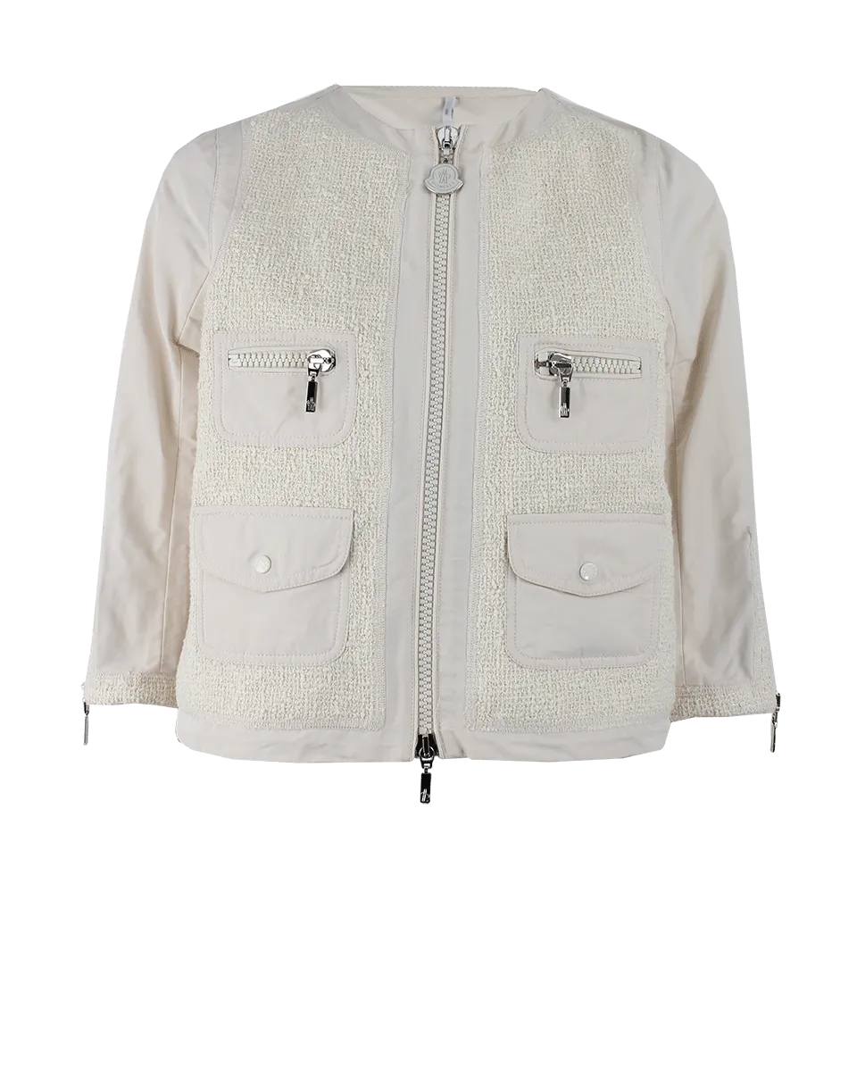 Four Pocket Tweed Front Coat