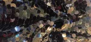 Full Sequence Net Fabric BLACK Color 58&quot; Wide