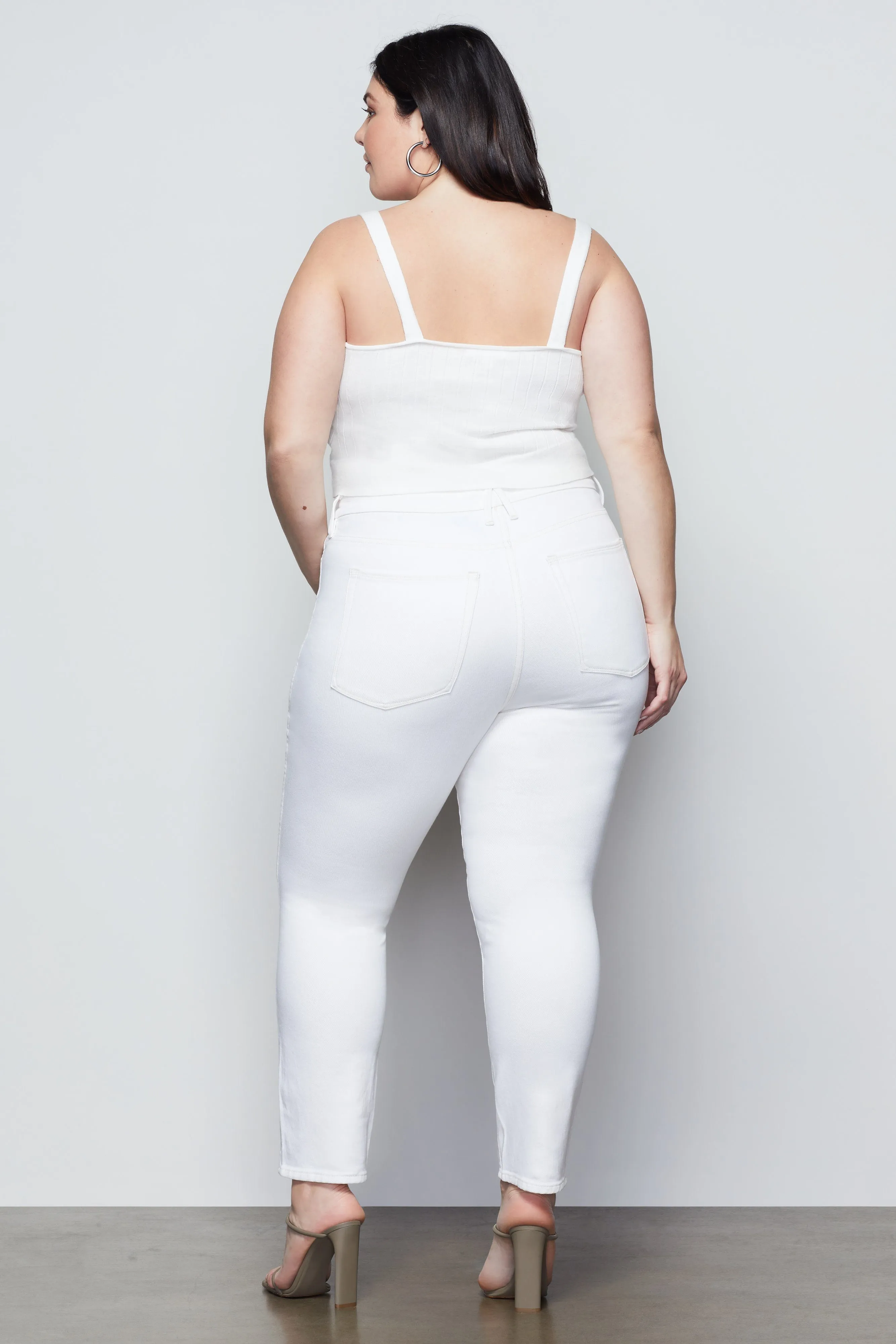 GOOD CURVE SKINNY CROP | ECRU001