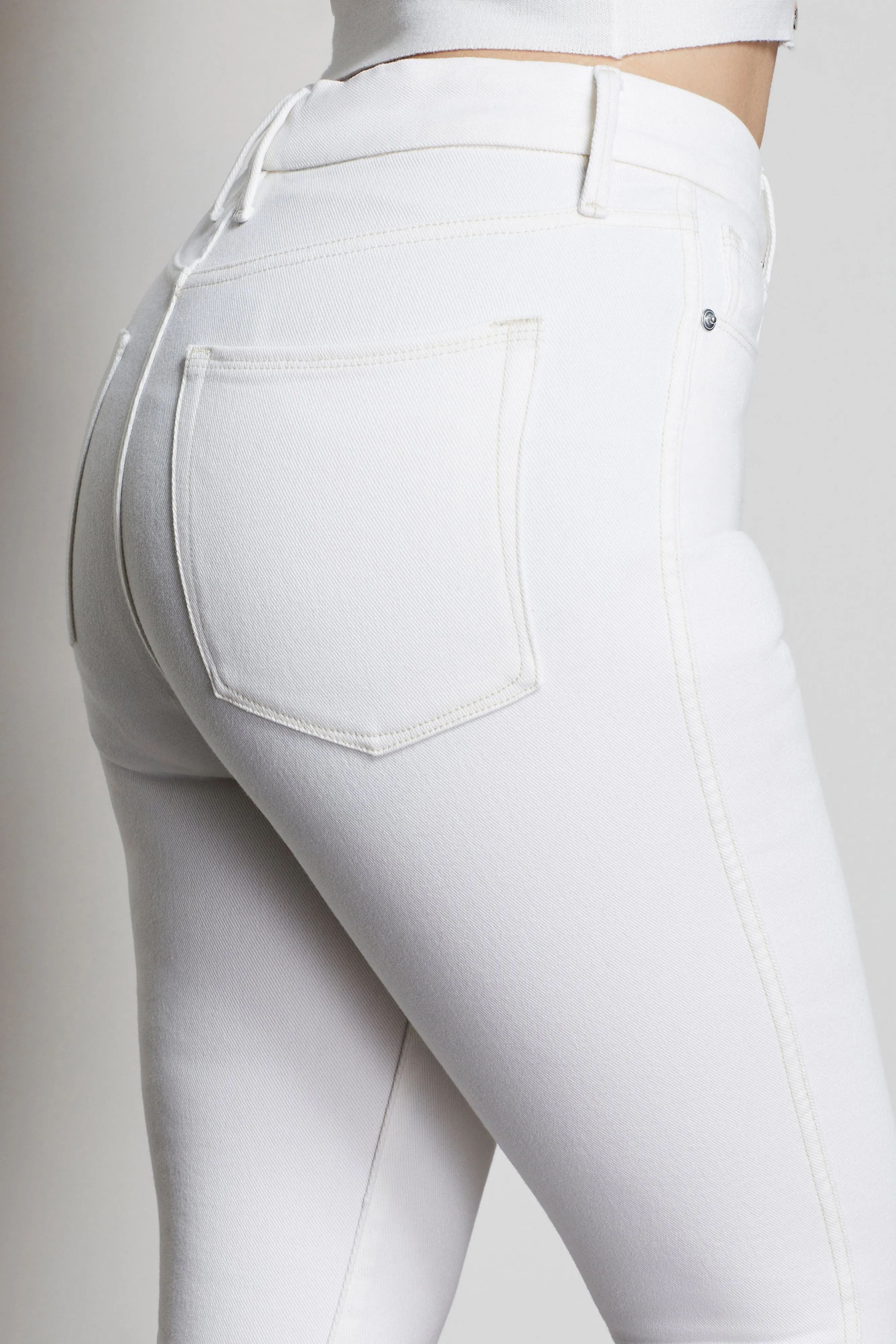 GOOD CURVE SKINNY CROP | ECRU001