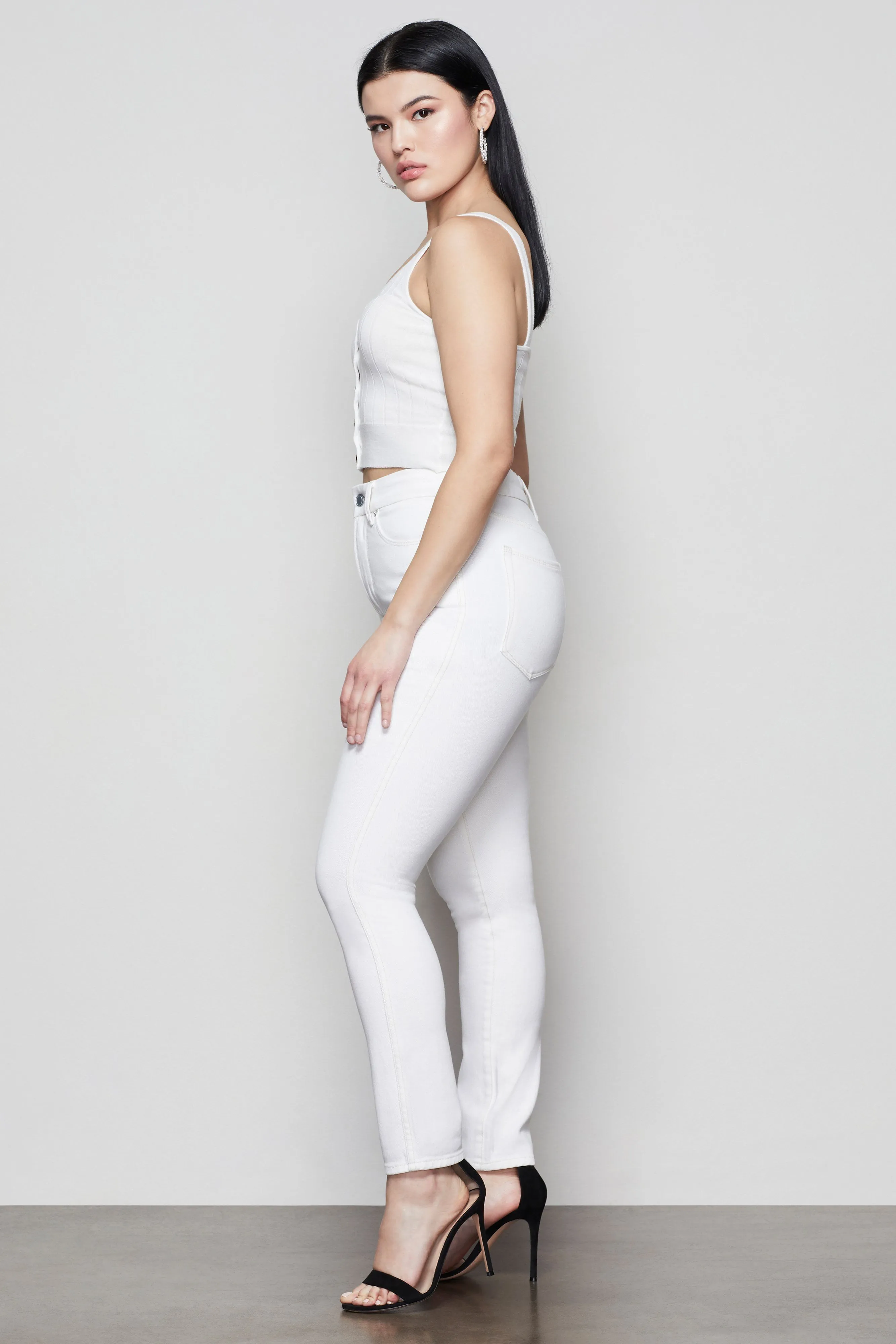 GOOD CURVE SKINNY CROP | ECRU001