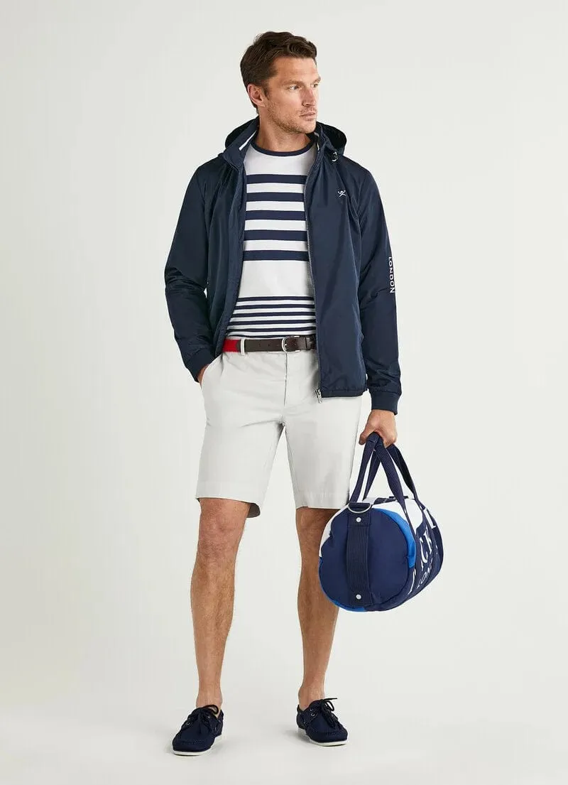Hackett Cotton Twill Chino Shorts Light Grey