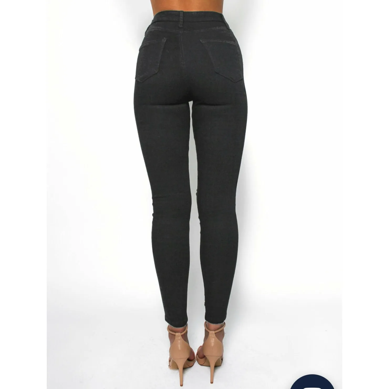 High Waisted Black skinny Jeans