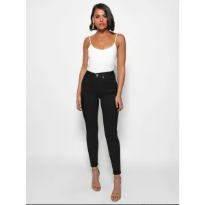High Waisted Black skinny Jeans