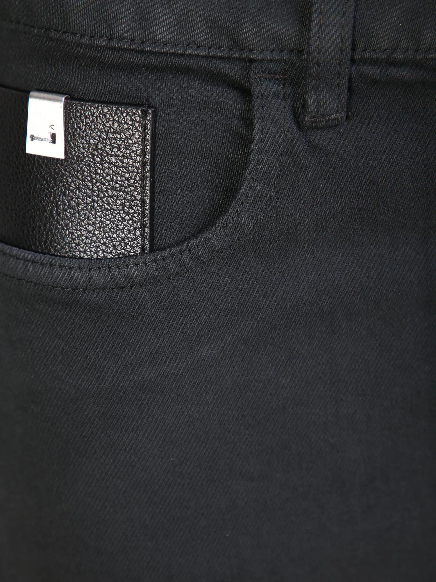 high-waisted skinny jeans black