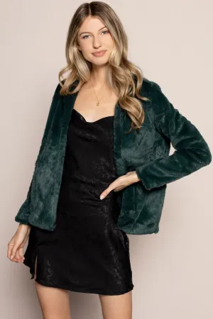 Jagger Fur Jacket in Emerald