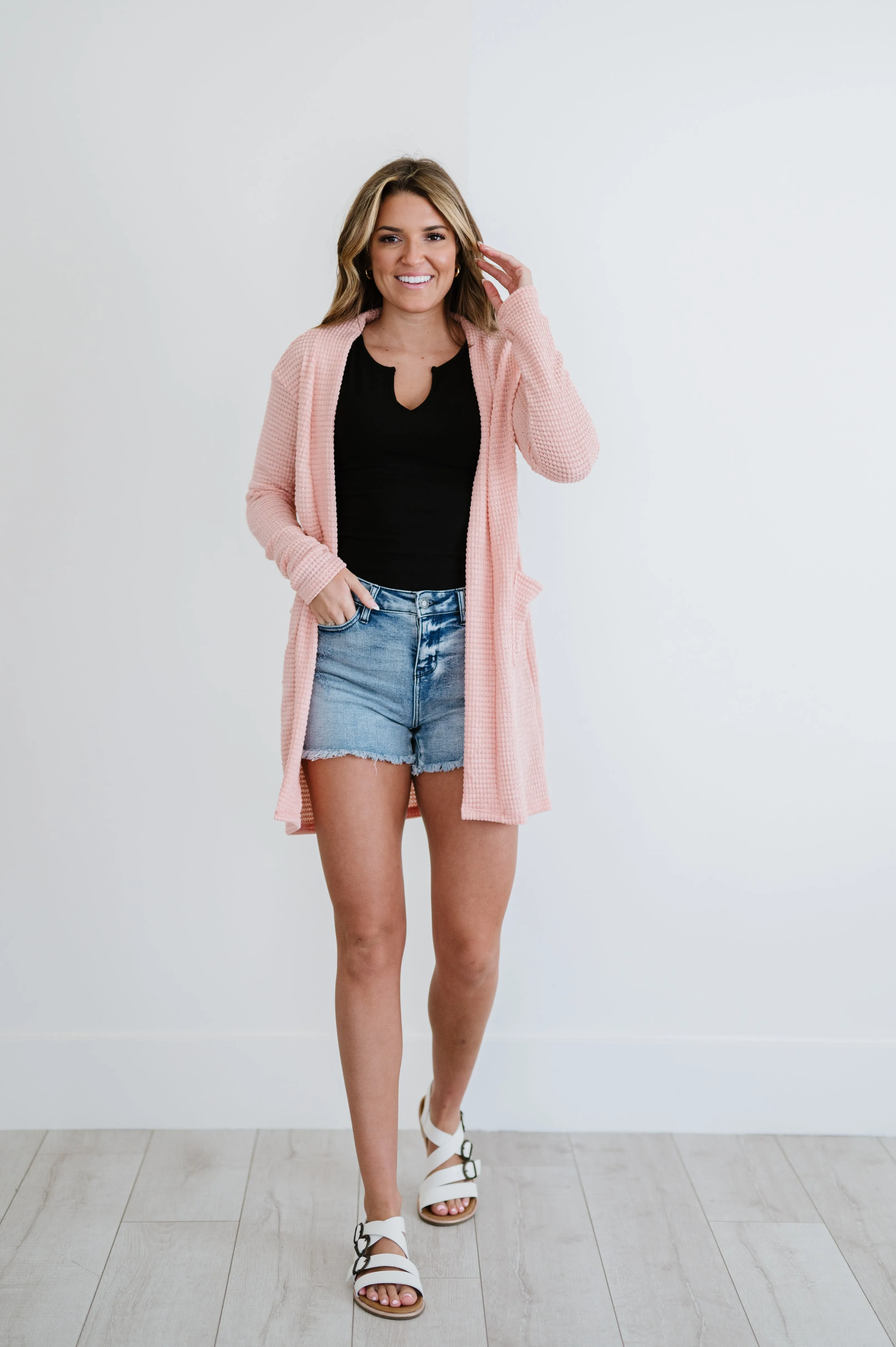 Lola Cardigan- Peach