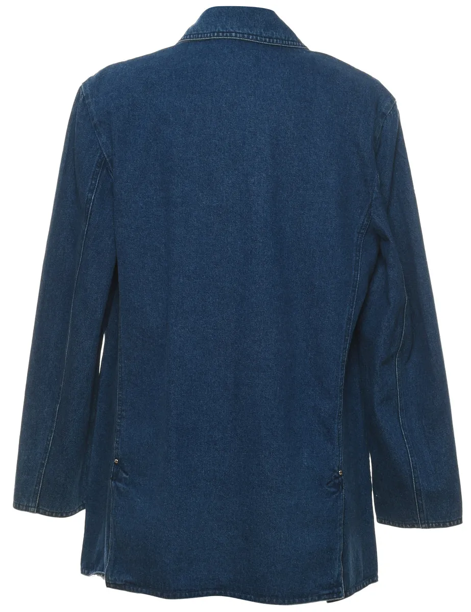 Medium Wash Classic Denim Jacket - L