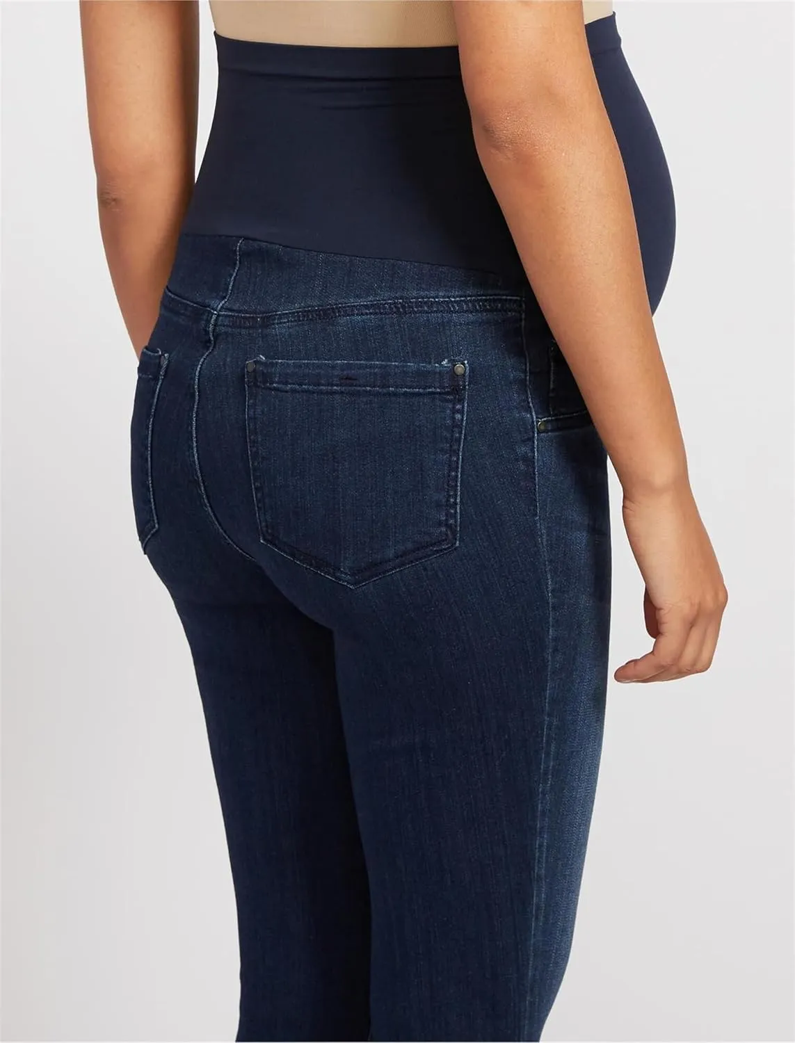 Motherhood Maternity Women's Super Stretch Secret Fit Over The Belly Skinny Ankle Length Jeans