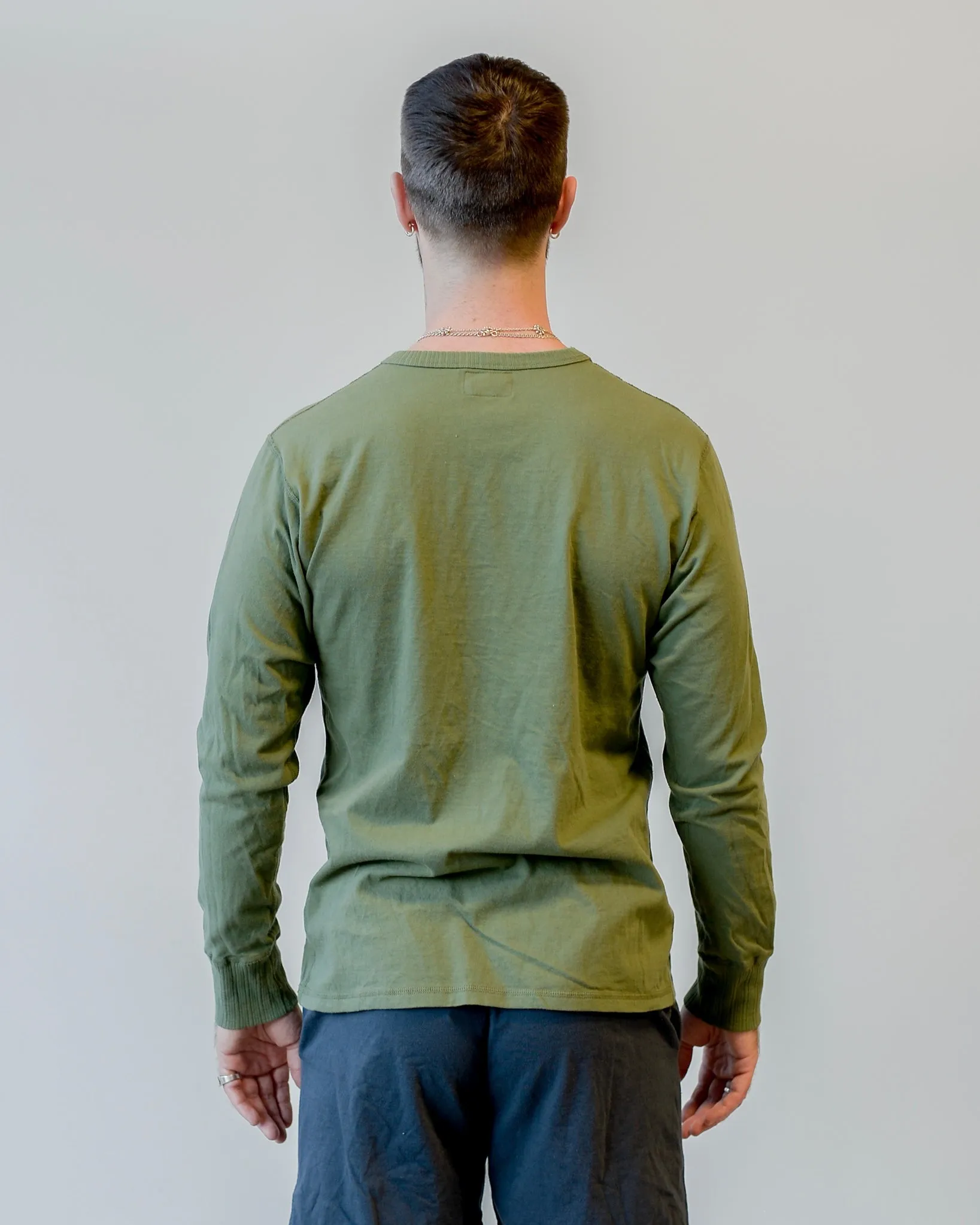 National Athletic Goods Gym Tee Combed Cotton Jersey Army