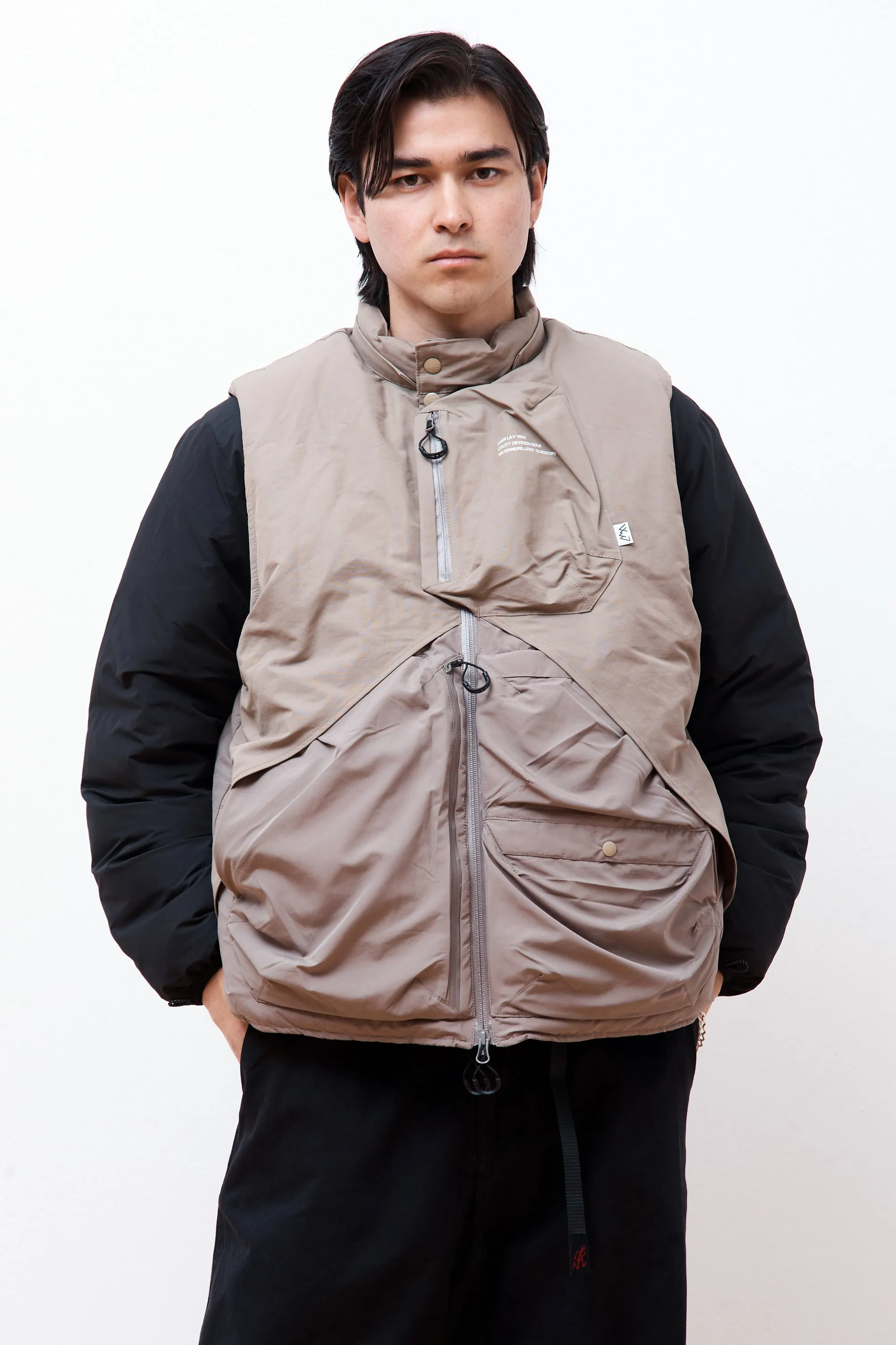 Overlay Down Vest D.Greige