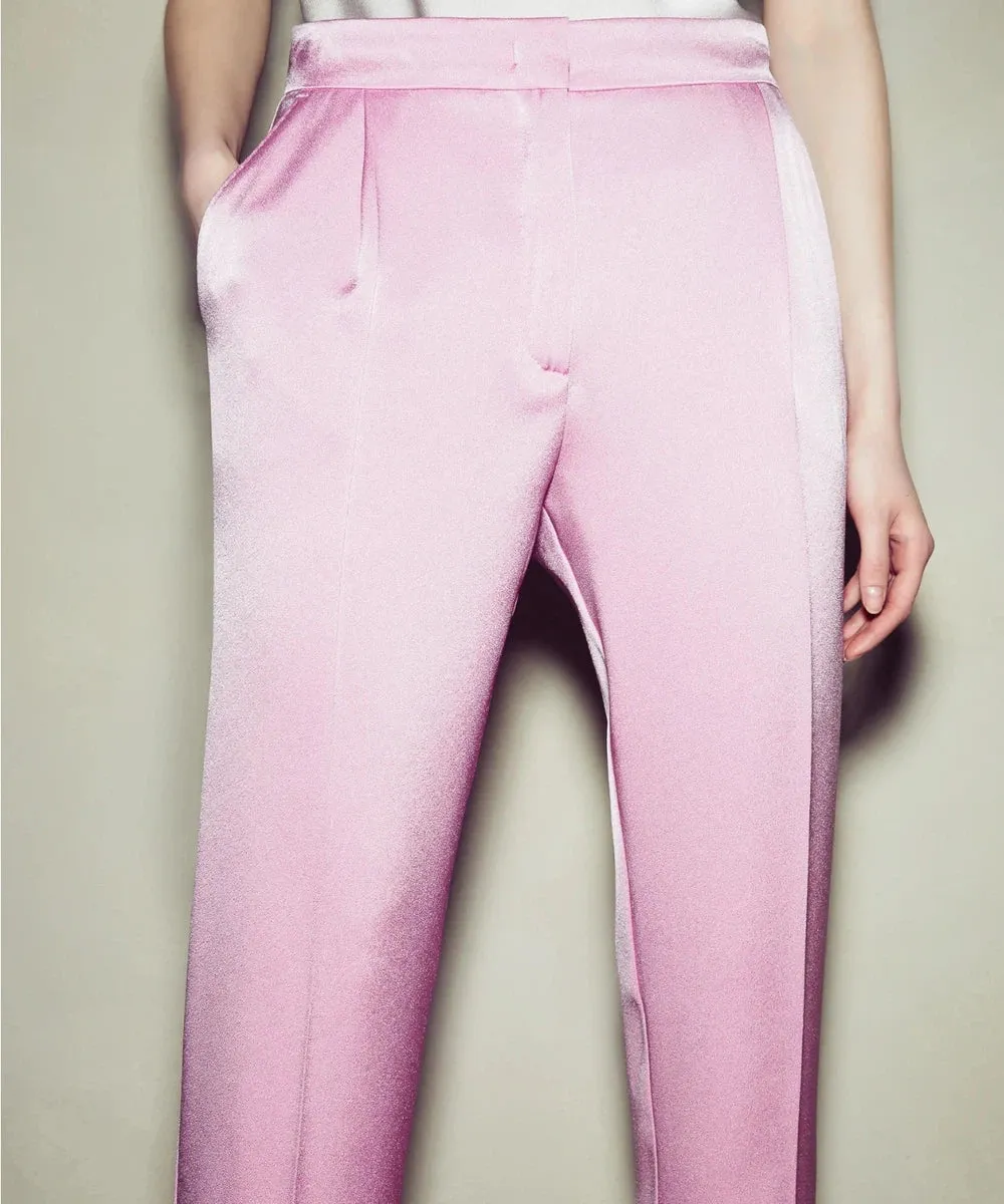 Pantaloni Chino in Satin Abetaia