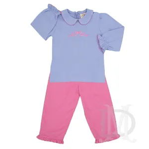 Pink Bow Pants Set