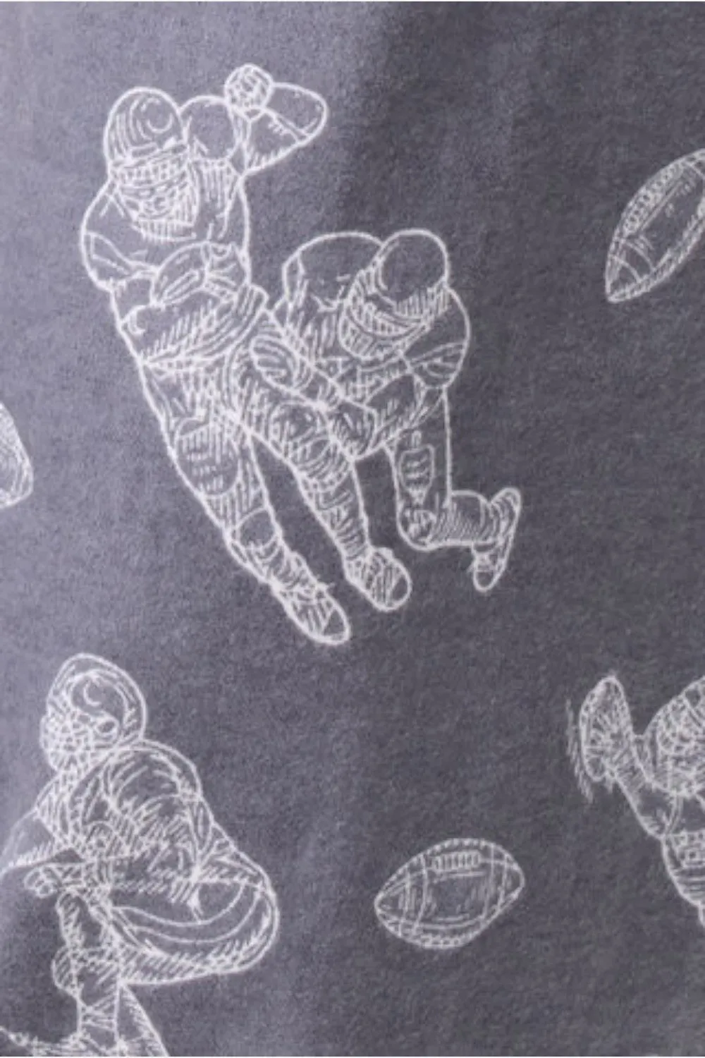 PJ Salvage Game Day Flannel Pants Charcoal