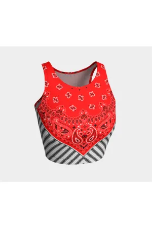 Red Bandana Athletic Top