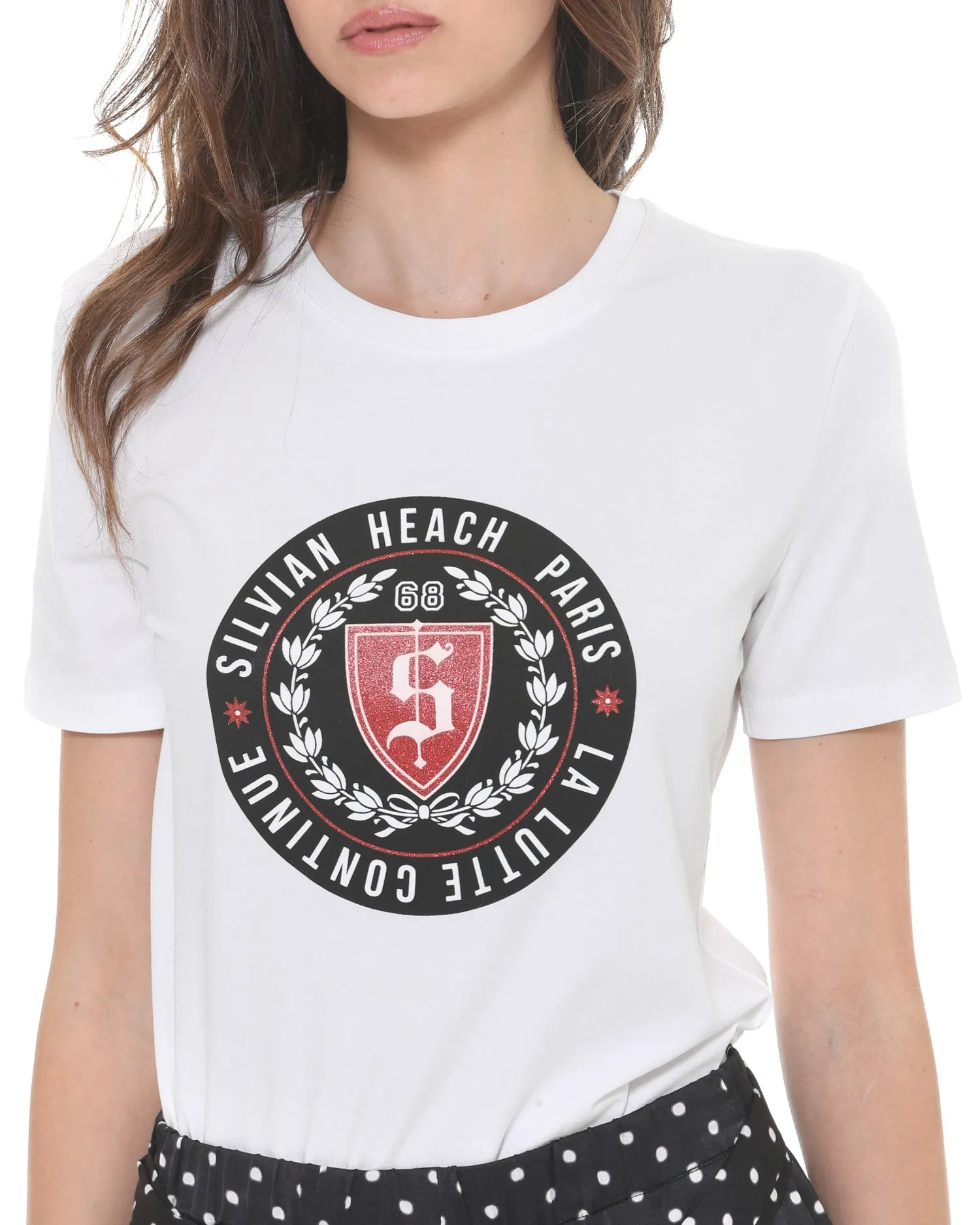 T-shirt with printed logo