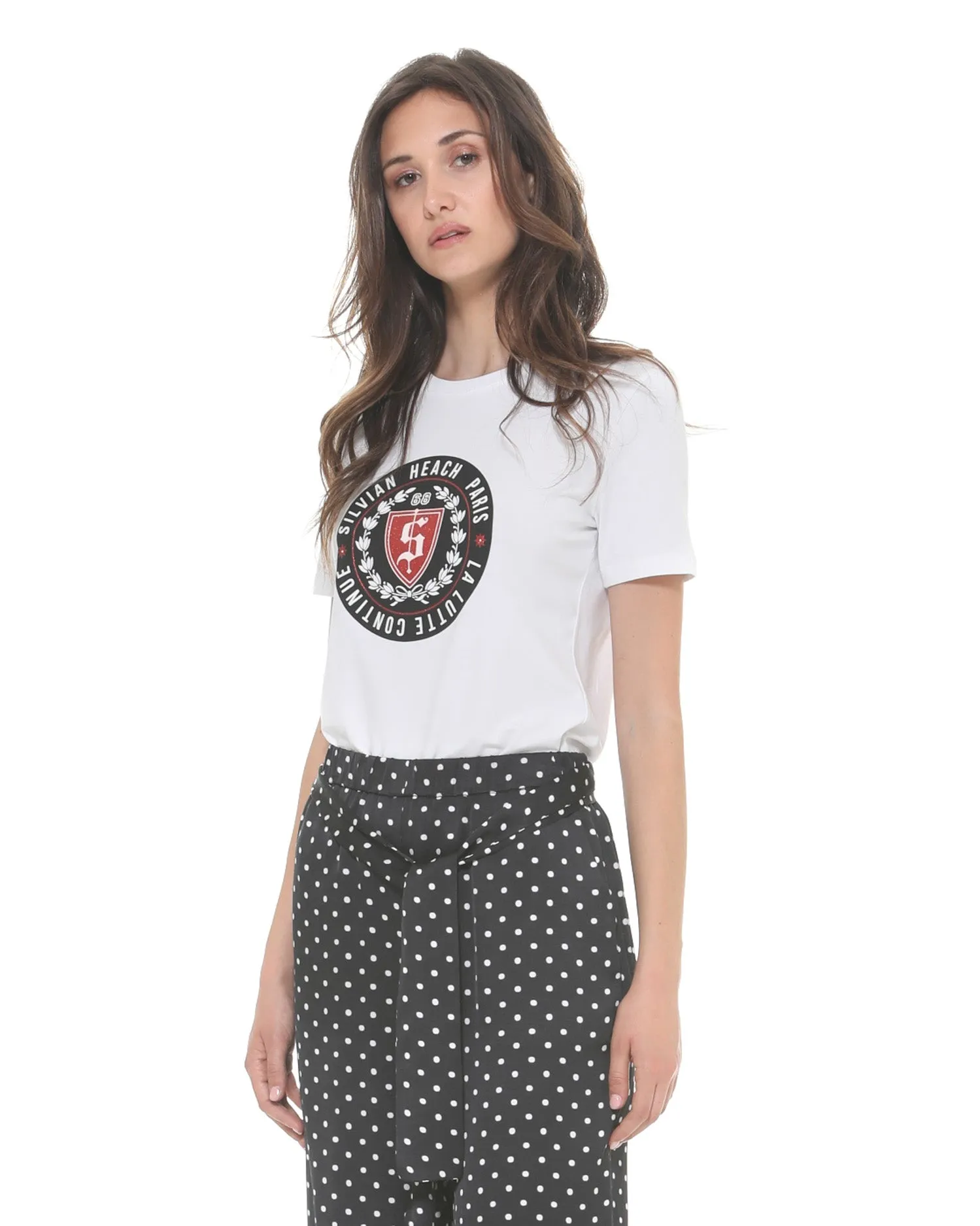 T-shirt with printed logo