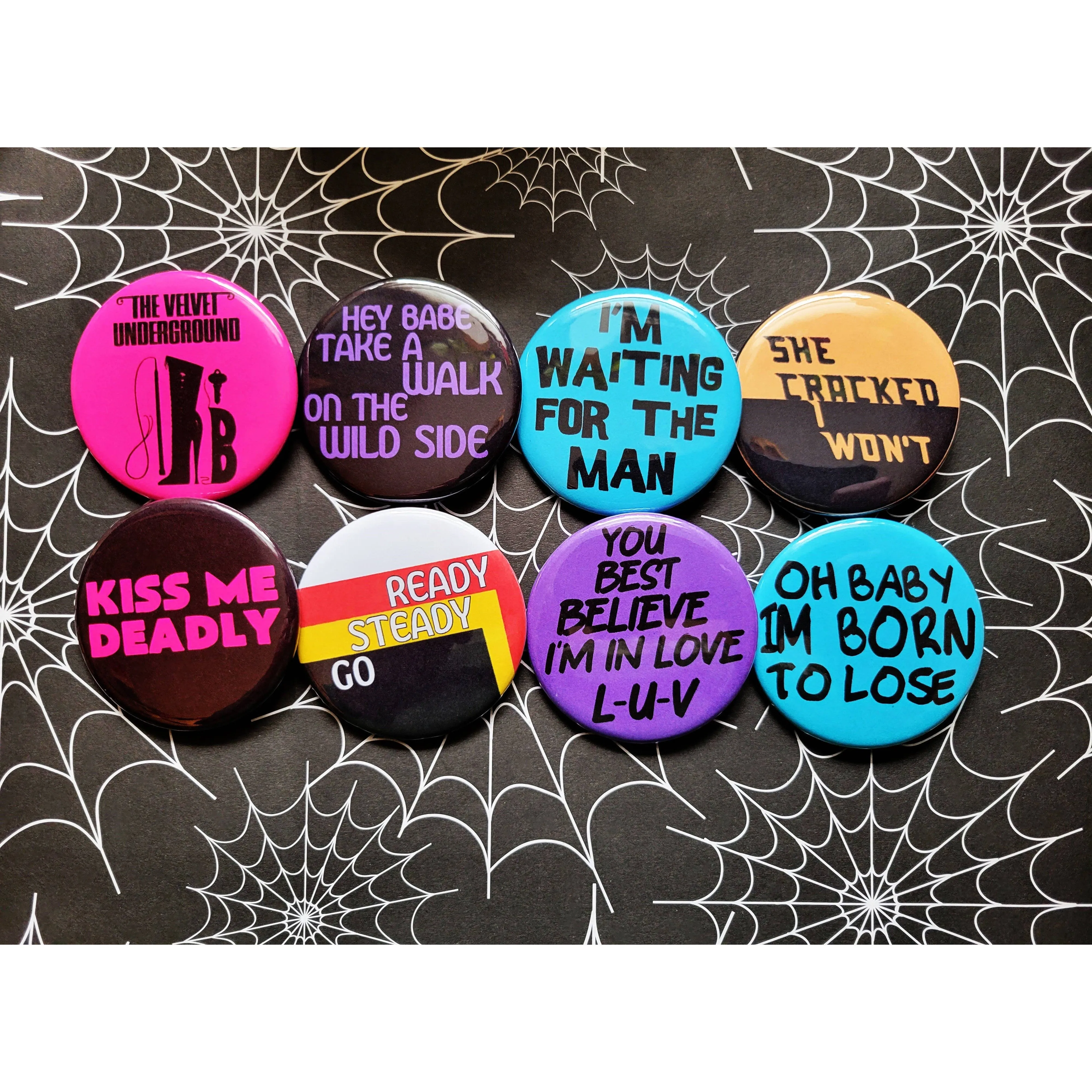 Vintage Reproduction Ready Steady Go Classic Punk Rock Small Pinback Button | 1.25" Diameter