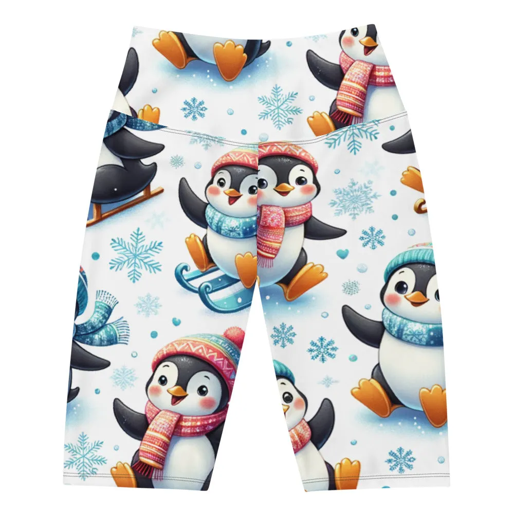Whimsical Winter Wear Biker Shorts