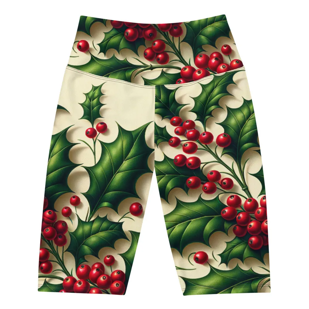 Whimsical Winter Wear Biker Shorts