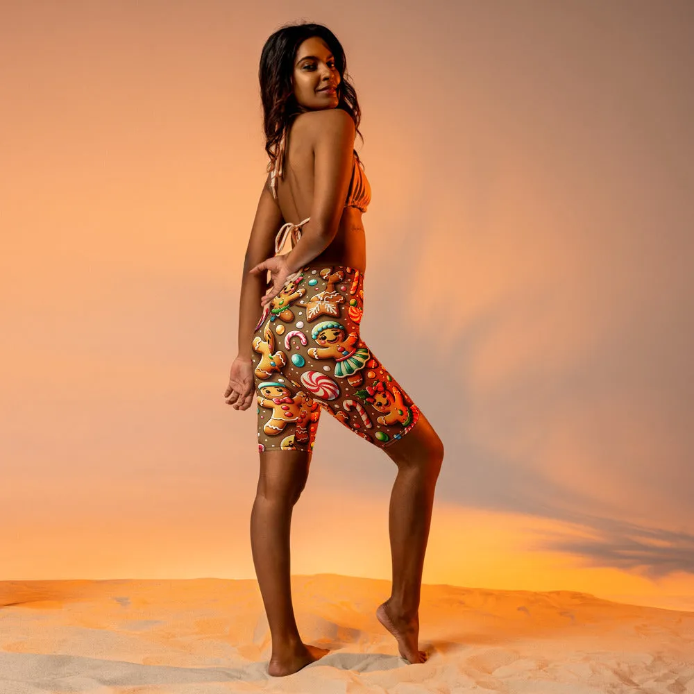 Whimsical Winter Wear Biker Shorts