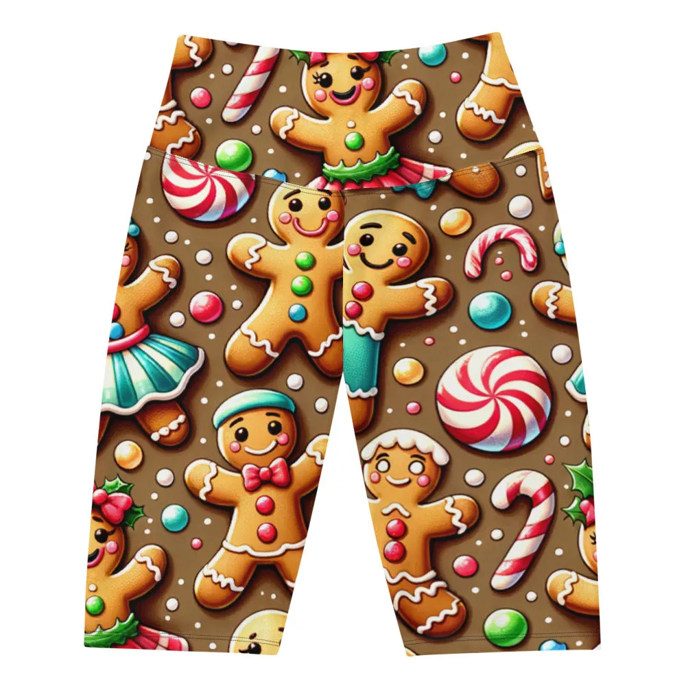 Whimsical Winter Wear Biker Shorts