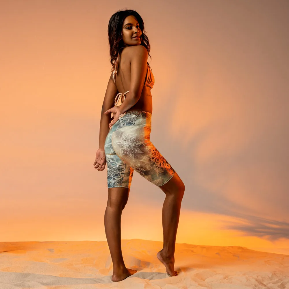 Whimsical Winter Wear Biker Shorts