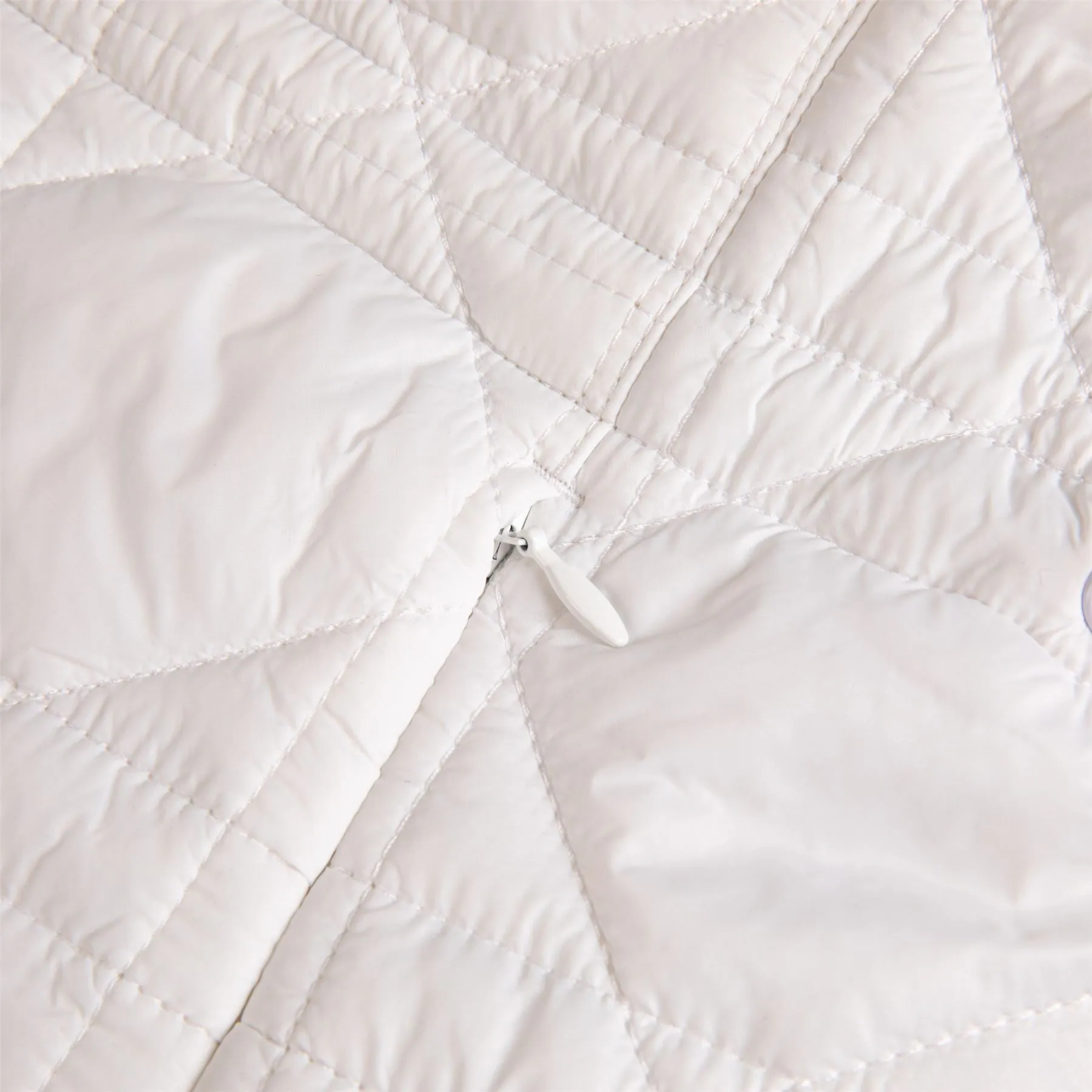 Womens Quilted Long Line Vest White - 2025