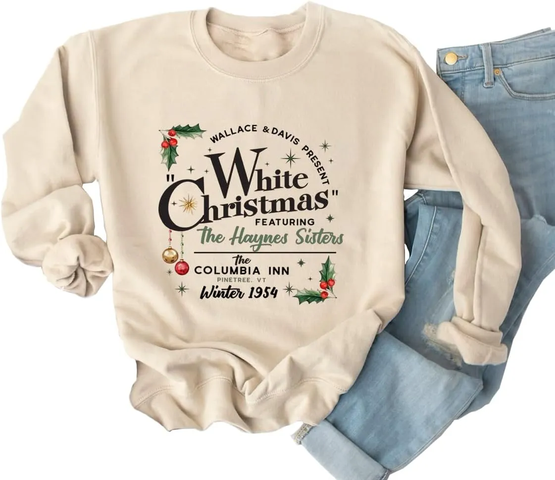 Ykomow Snowman Wine Cheers Sweatshirts Women Long Sleeve Christmas Graphic Tees Funny Xmas Tops